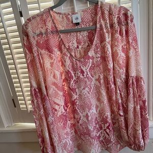 Cabi snake print blouse. Spring 2019.